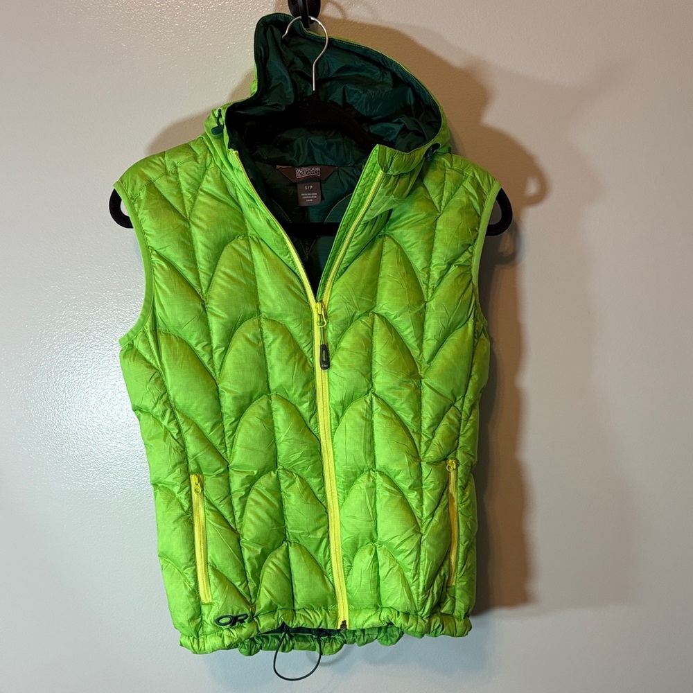 Outdoor Research Aria Down Green Vest